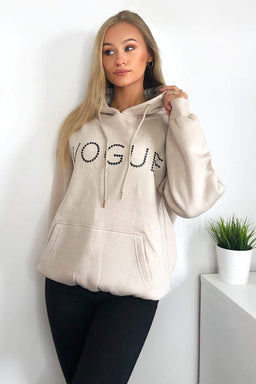 Stone Metallic Vogue Oversized Hoodie