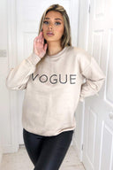 Stone Metallic Vogue Sweatshirt