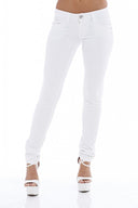 Plain White Skinny Jean