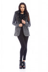 Tweed Fur Collar Jacket