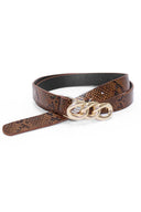 Tan Snake Print Belt