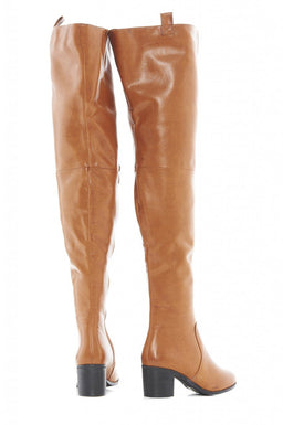 Chunky Heeled Over The Knee Boots