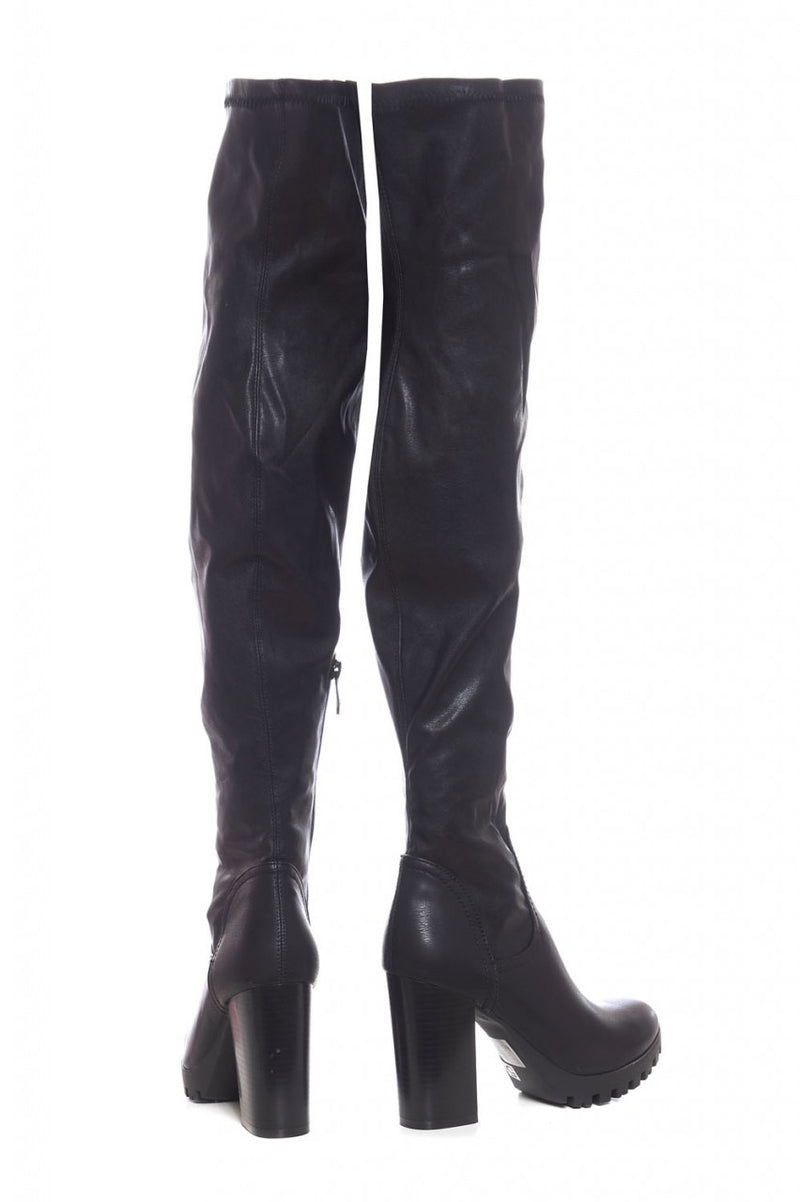 PU Knee High Boots