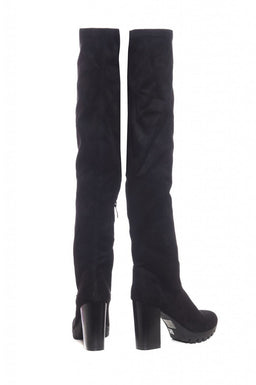Faux Suede Knee High Boots