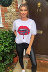 White Red Lips T-Shirt