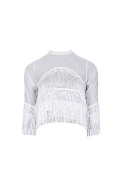 White Tassel Top