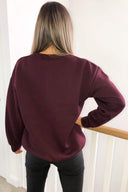 Wine Metallic Vogue Sweatshirt