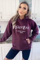 Wine YSLOVE Oversized Hoodie