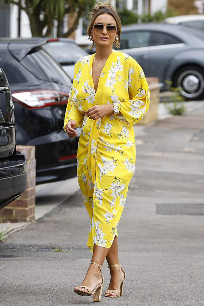 Yellow Maxi Dress | Yellow Floral Kimono Dress |Maxi Dresses |AX Paris AX Paris US Yellow Maxi Dress | Yellow Floral Kimono Dress |Maxi Dresses |AX Paris AX Paris US