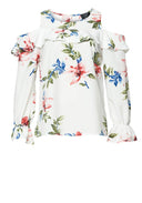 Frill Printed Blouse