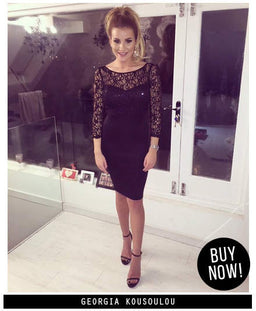 Sequin Top Bodycon Midi Dress