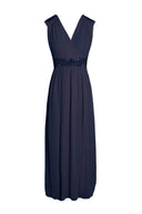 Navy Embellished Maxi Dress